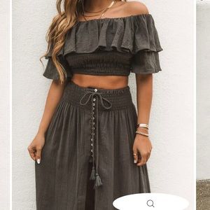 Huma cotton off the shoulder top VICI